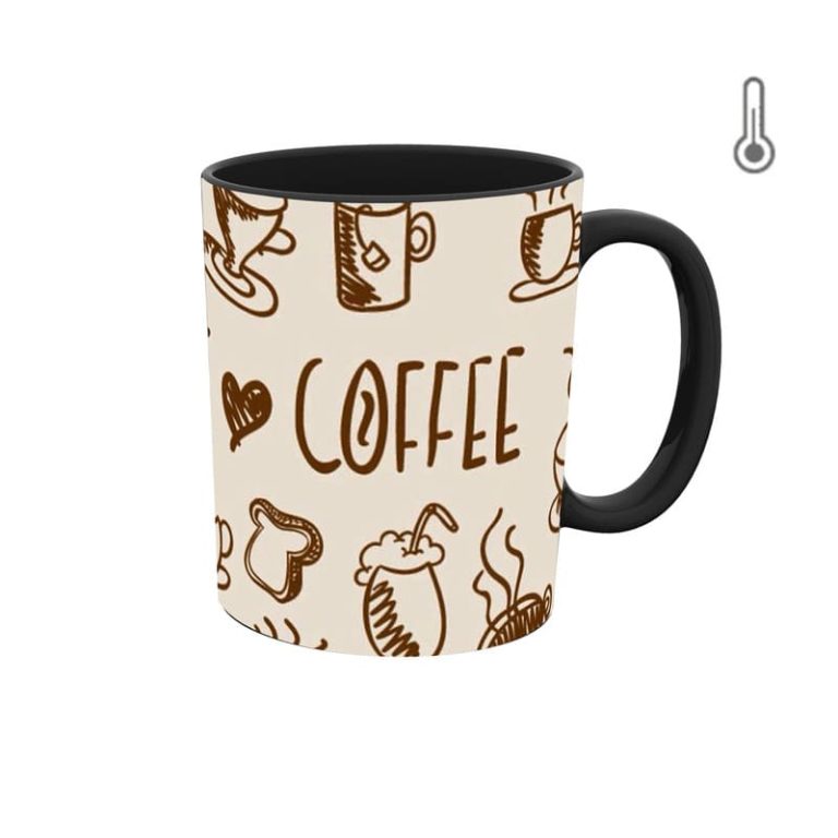 ماگ حرارتی طرح فانتزی قهوه